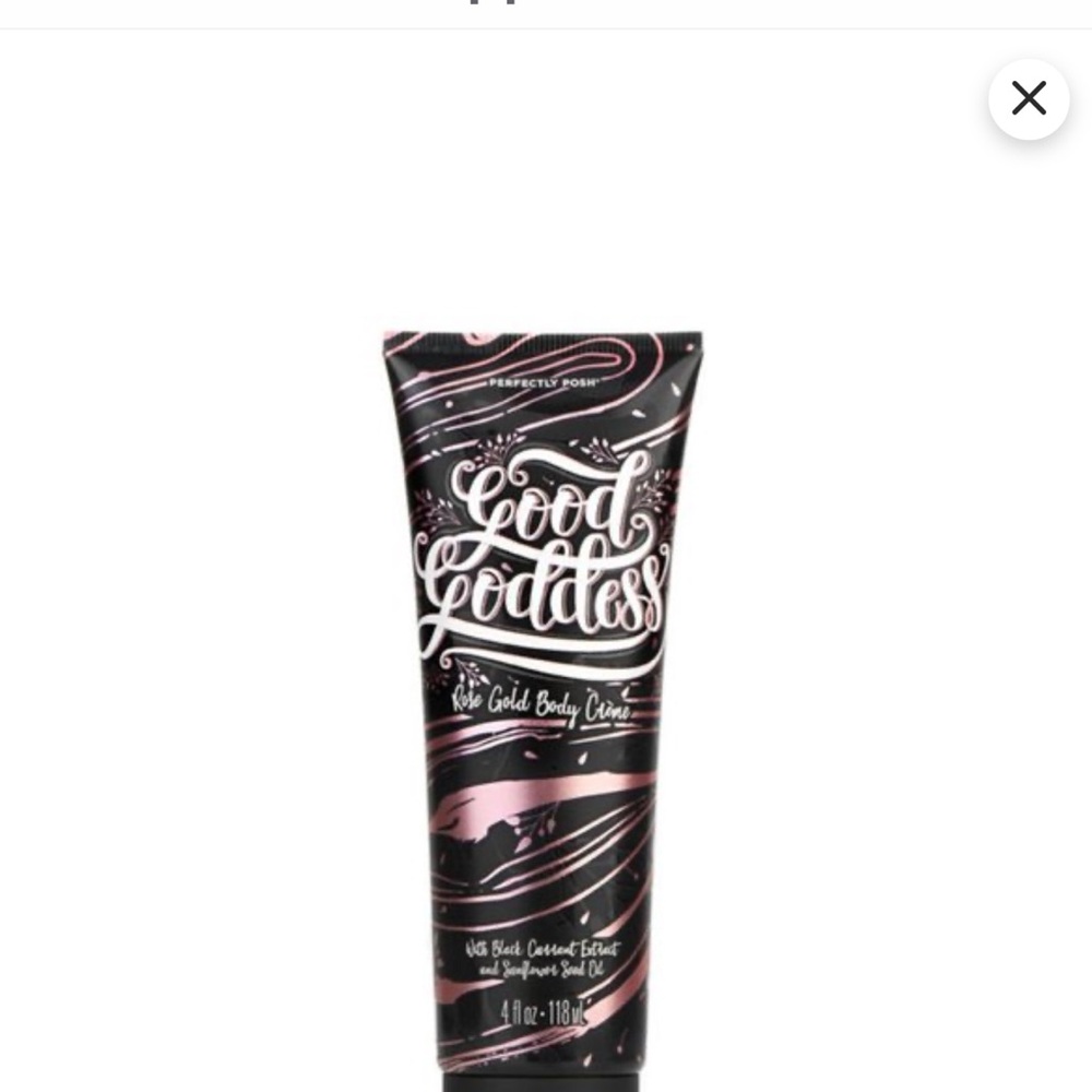 ❣️SALE❣️~~$10~~Perfectly Posh~Good Goddess~Rose Gold Body Crème~New/Sealed - Picture 5 of 8